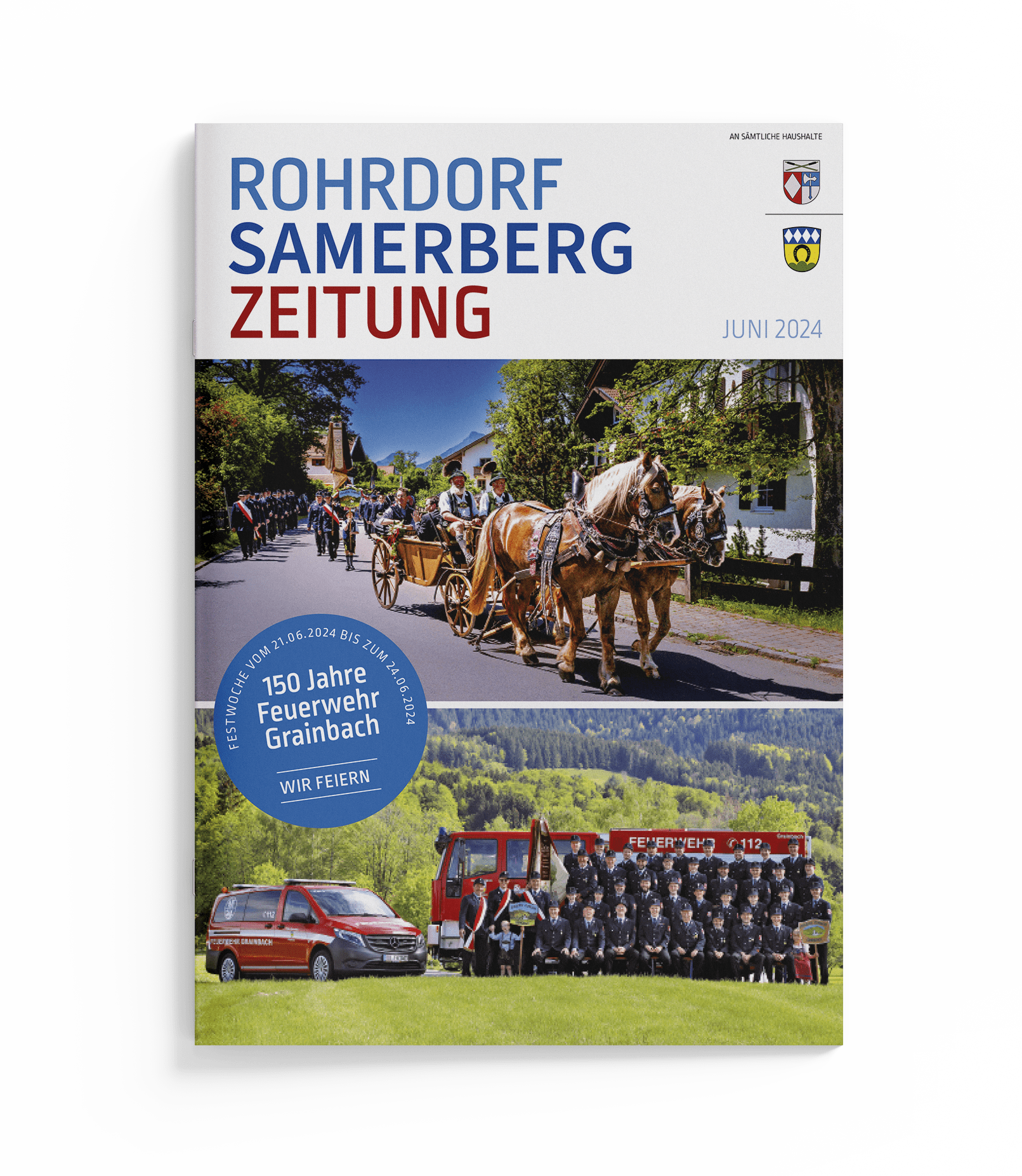 Cover Rohrdorf Samerberg Zeitung Ausgabe Juni 2024