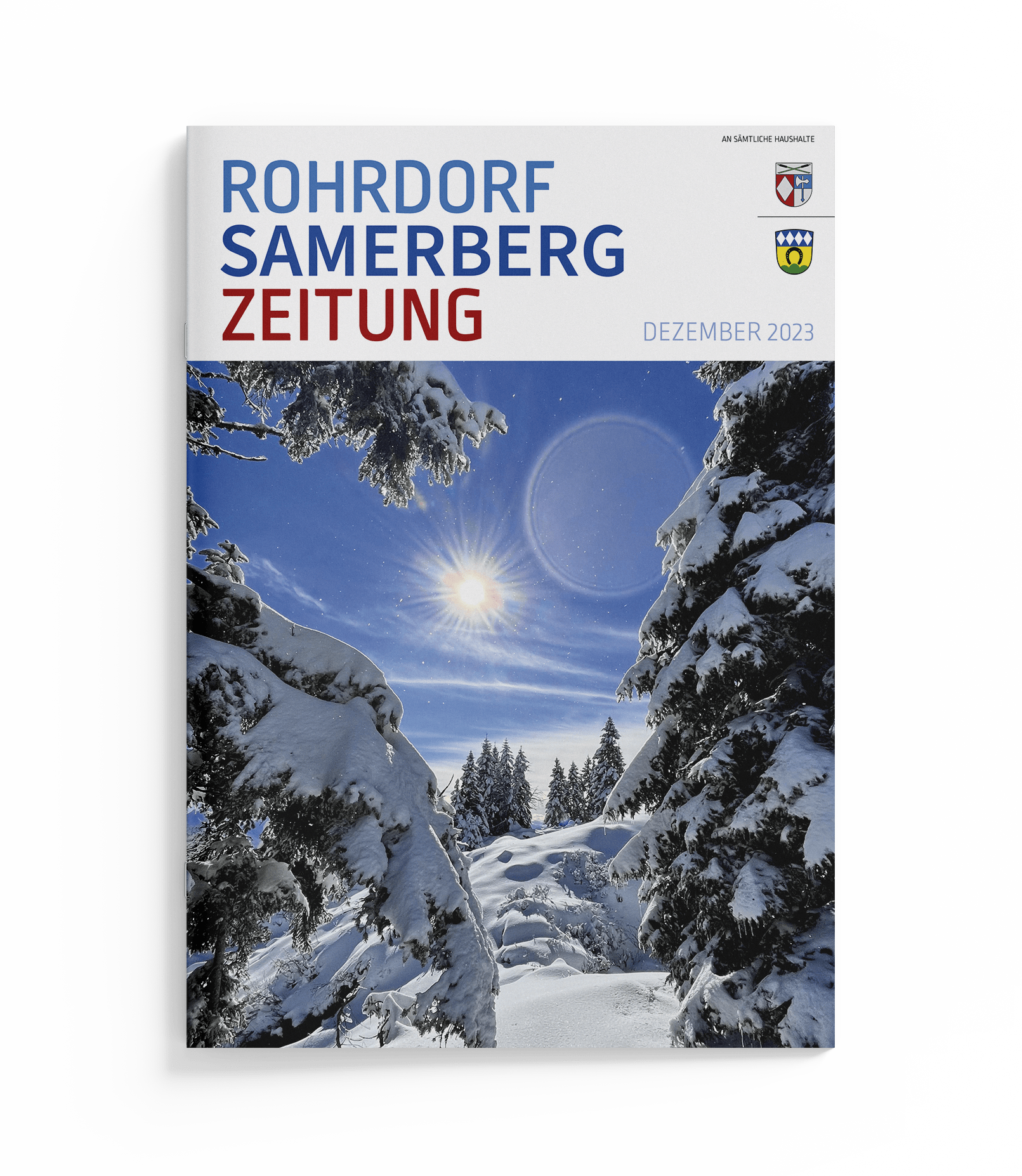 Cover Rohrdorf Samerberg Zeitung Ausgabe Dezember 2023