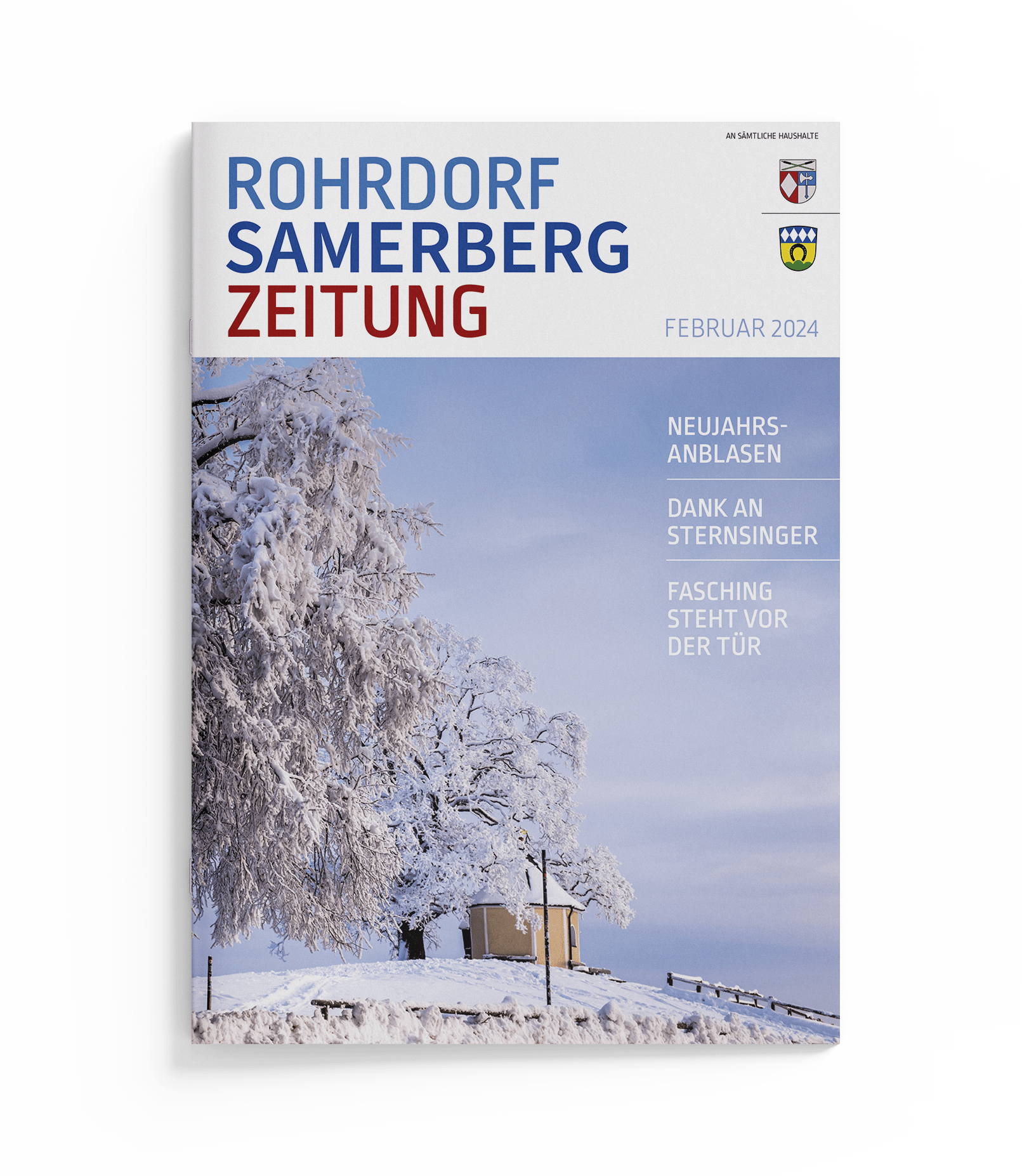Cover Rohrdorf Samerberg Zeitung Ausgabe Februar 2024