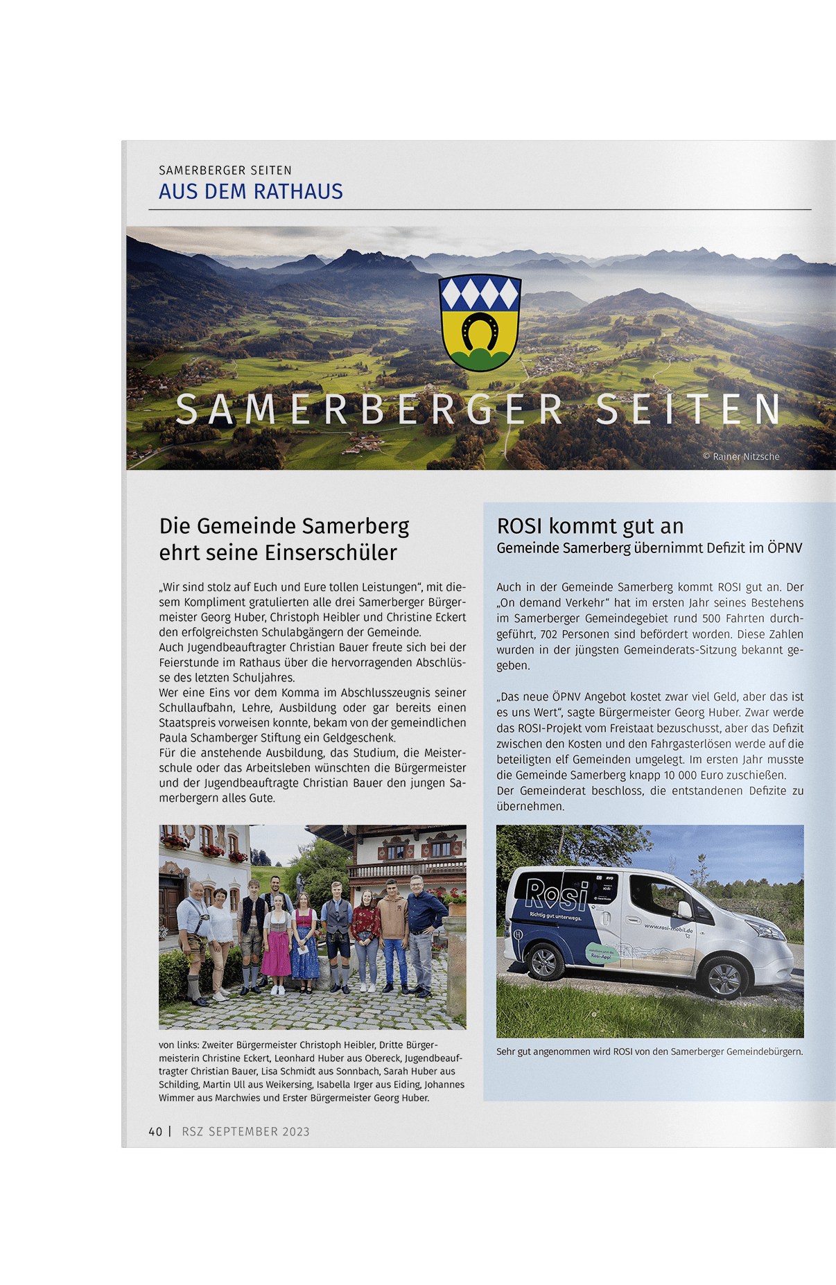 Inhaltsseite 2 Rohrdorf Samerberg Zeitung Ausgabe September 2023